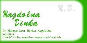 magdolna dinka business card